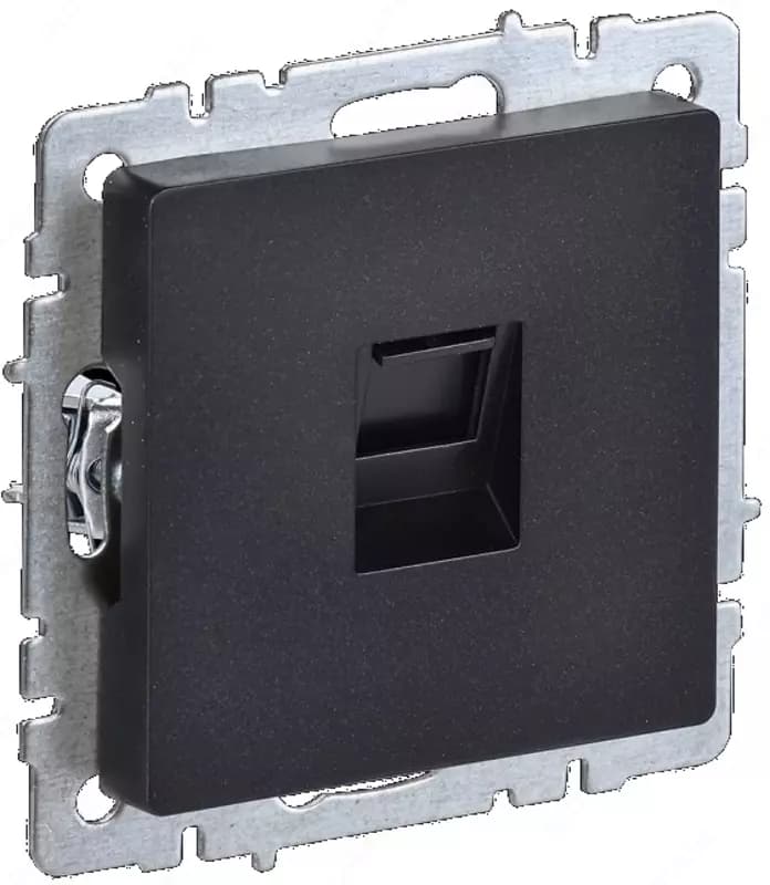 Розетка компьютерная BRITE RJ45 кат.6 РК11-БрЧ черный IEK — 1