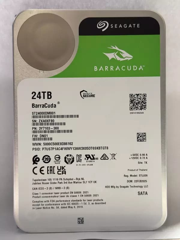 Жесткий диск Seagate BarraCuda 24TB (ST24000DM001) — 1