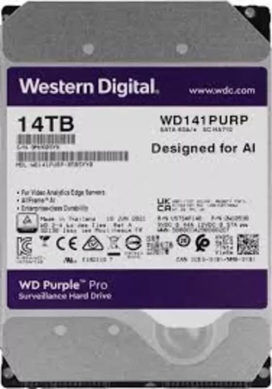WD-Purple-(Фиолетовый)-HDD-Диск-14 Tb WD141PURA HDD- 14TB для видеонаблюдения -HIKVISION -(ОРИГИНАЛ) — 3