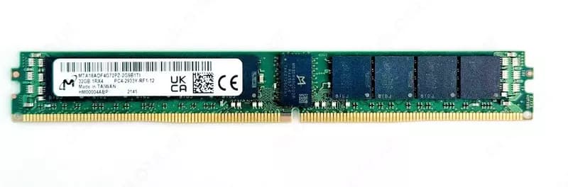 Micron 32GB (1x32GB) MTA18ADF4G72PZ-2G9BIT1 DDR4-2933MHz ECC RDIMM 1Rx4 Б/У registered только для серверов — 1