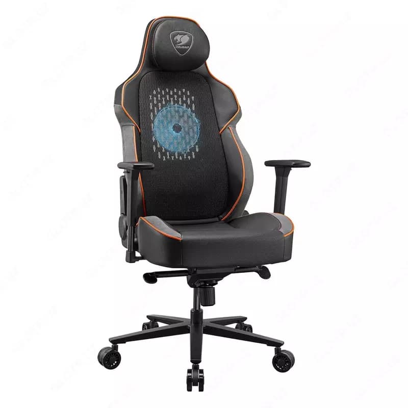Игровое компьютерное кресло ”Cougar” NxSys Aero (Арт. - 46031) Черное/оранжевое — 2