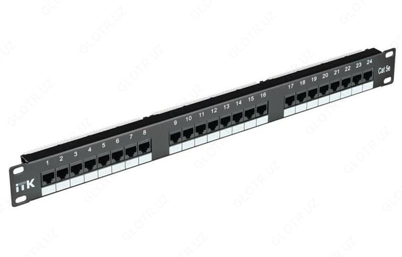 ITK Патч-панель 19” (1U) UTP, 24 портов RJ-45, кат.5e — 1