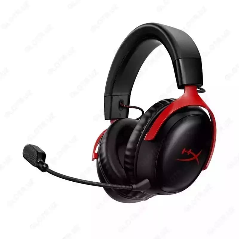 Игровые наушники (беспроводные) ”HyperX” Cloud III S Wireless, Black/Red (Арт. - A59Z0AA) — 1