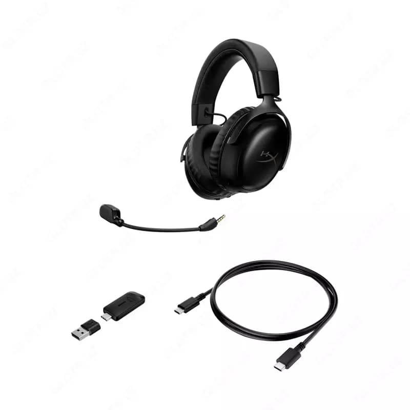 Игровые наушники (беспроводные) ”HyperX” Cloud III S Wireless, Black (Арт. - A59YZAA) — 3