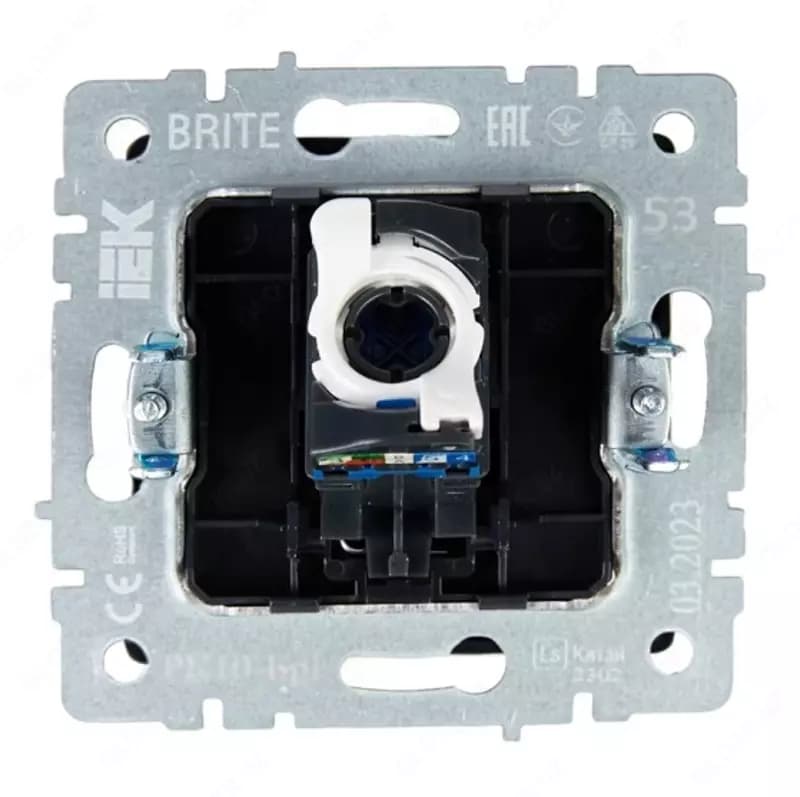 Розетка компьютерная BRITE RJ45 кат.6 РК11-БрГ графит IEK — 3
