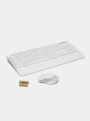 Клавиатура и мышь AVTECH CW603 White Wireless