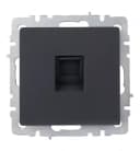 Розетка компьютерная BRITE RJ45 кат.5E РК10-БрГ графит IEK