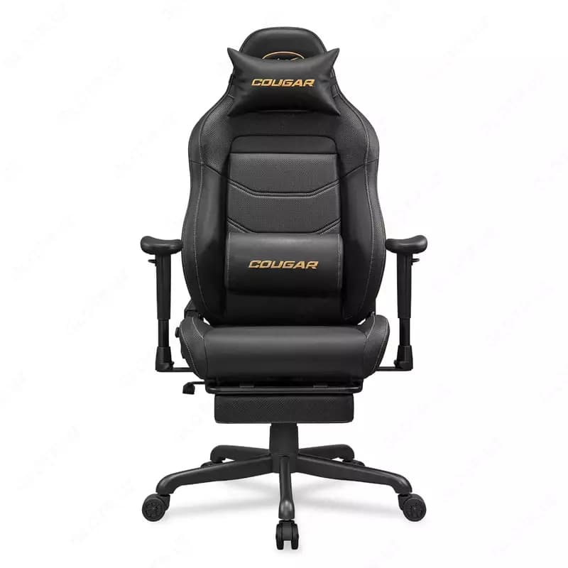 Игровое компьютерное кресло ”Cougar” Explore Neo Gold (Арт. - 46176) Черное/золотистое — 2