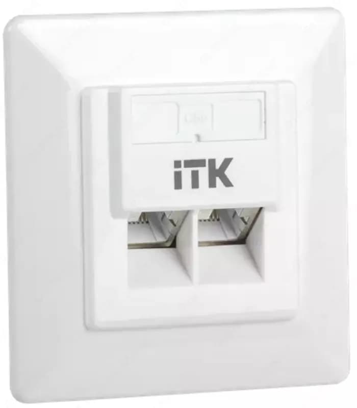 ITK Внутренняя инф. розетка RJ45 кат. 6 FTP 2 порта — 2
