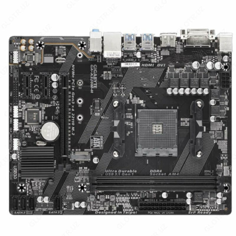 Материнская плата MB Gigabyte AMD AM4 A320M-H DDR4 — 1