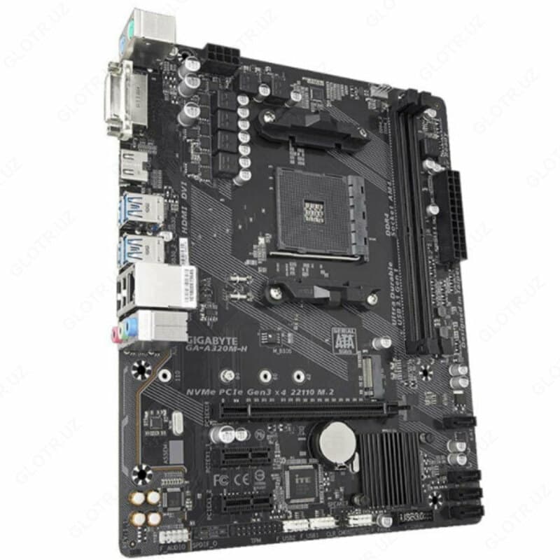 Материнская плата MB Gigabyte AMD AM4 A320M-H DDR4 — 2