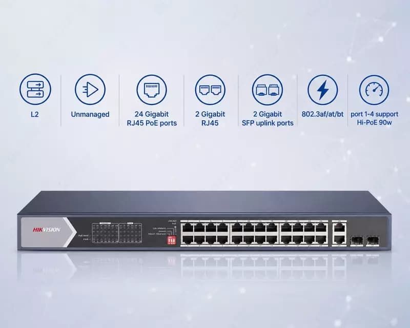 Коммутатор DS-3E0528HP-E — 1