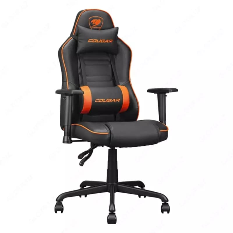 Игровое компьютерное кресло ”Cougar” Fusion S (Арт. - 46129) Черное/оранжевое — 2