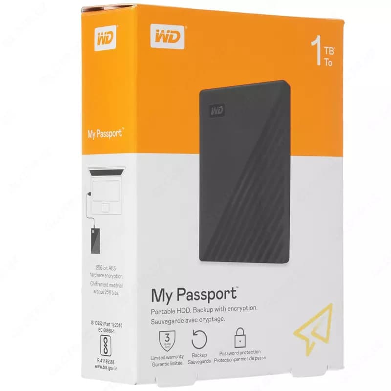 Внешний жесткий диск HDD WD My Passport 1ТБ — 4