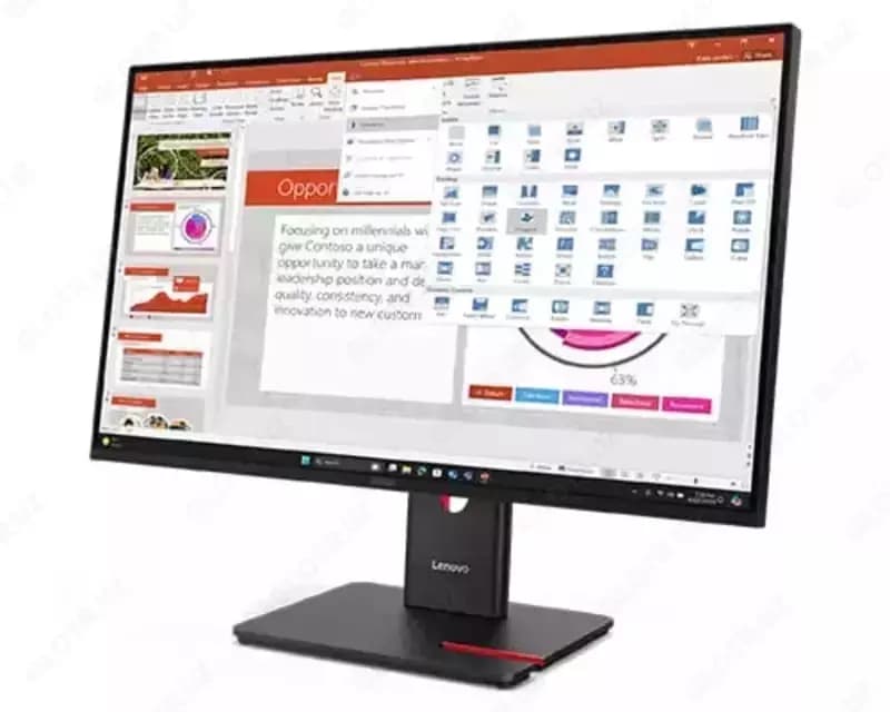 Монитор ”Lenovo” ThinkVision T27-40, 27” FHD/1920x1080, 120Hz, 4ms, 1500:1 (Арт. - 64A5MAT6EU) Black — 3