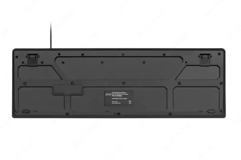 Мембранная клавиатура 2E KS108, 104 клавиши, USB-A, EN/UK/RU, чёрная — 2
