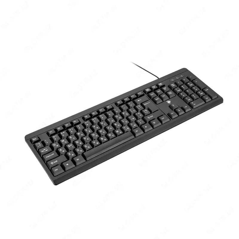 Мембранная клавиатура 2E KS108, 104 клавиши, USB-A, EN/UK/RU, чёрная — 4