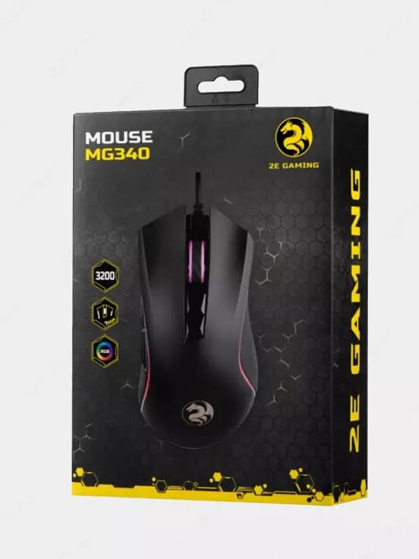 Проводная игровая мышь ”2Е GAMING” MG340 RGB, USB ерная — 5