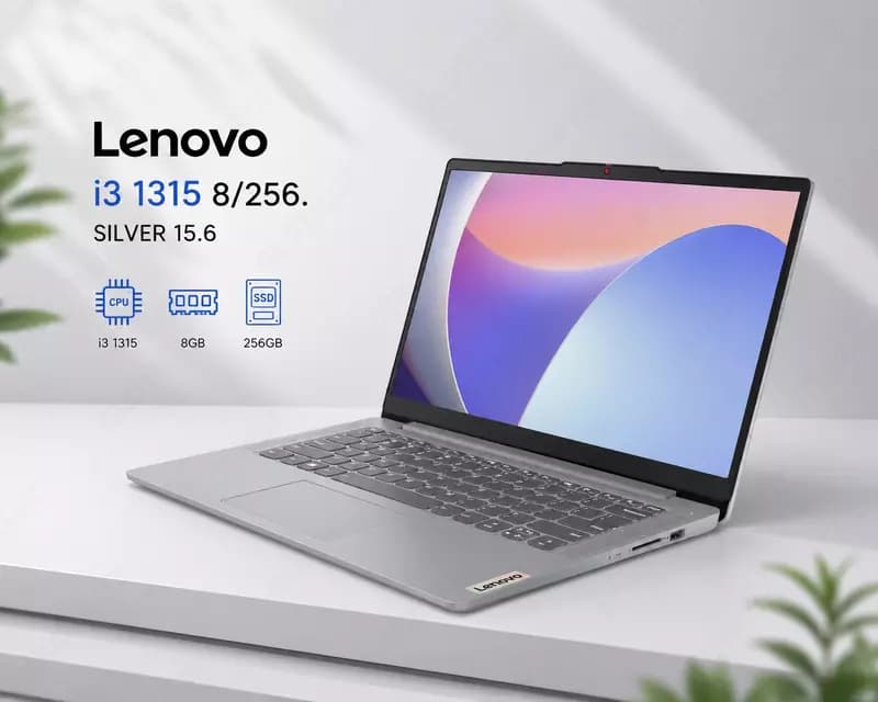 Ноутбук Lenovo i3 1315 8/256. SILVER 15.6 — 1