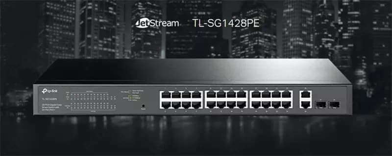 TL-SG1428PE 28-Port Gigabit Easy Smart Switch with 24-Port PoE+ — 2