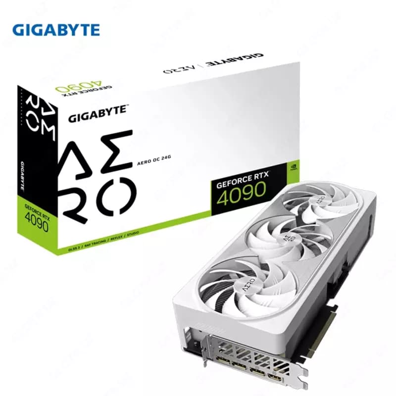 Видеокарта Gigabyte - 24GB GeForce RTX4090 AERO OC GV-N4090AERO OC-24GD — 1