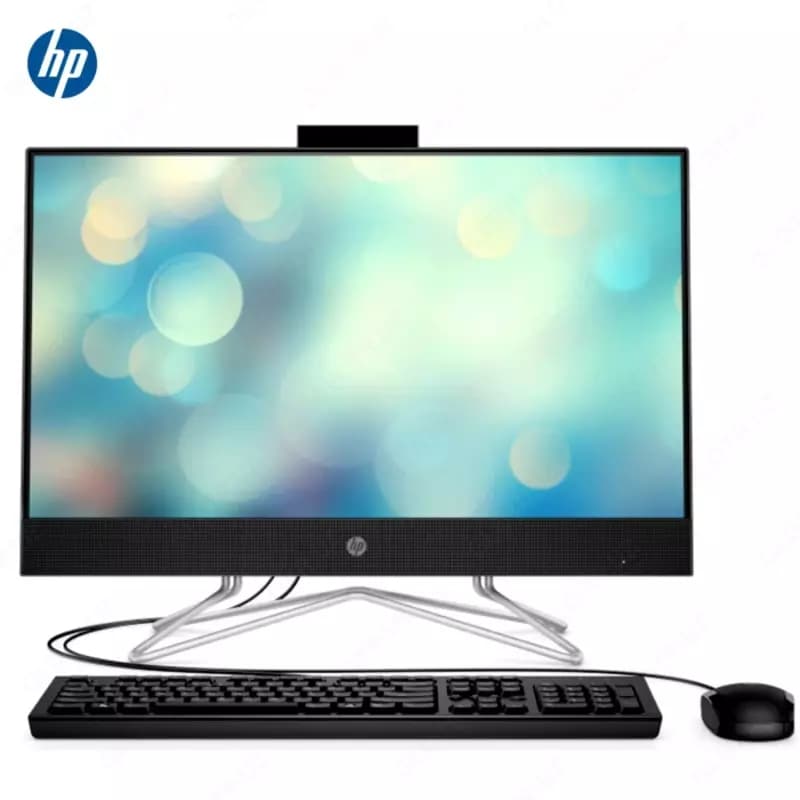 Моноблок HP 24-df1004ur (Intel i5-1135G7/ DDR4 4GB/ SSD 256GB/ 23,8 FHD IPS/ Intel Iris Xe Graphics/ No DVD/ key + mouse/ RU) Black — 1