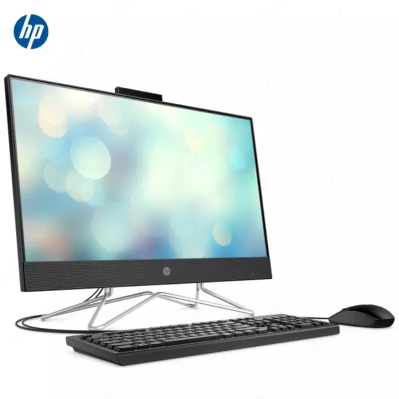 Моноблок HP 24-df1004ur (Intel i5-1135G7/ DDR4 4GB/ SSD 256GB/ 23,8 FHD IPS/ Intel Iris Xe Graphics/ No DVD/ key + mouse/ RU) Black — 2