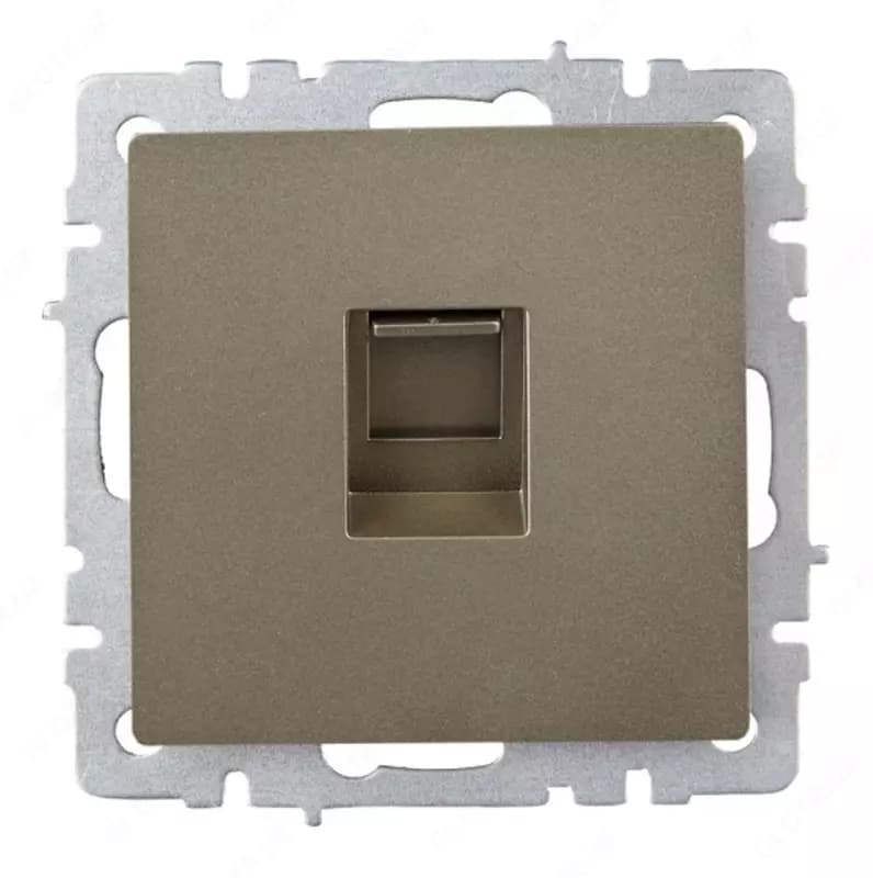 Розетка компьютерная BRITE RJ45 кат.6 РК11-БрШ шампань IEK — 1