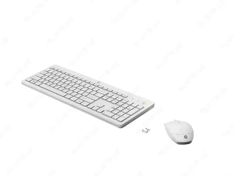 Комплект клавиатура и мышь ”HP” 230 Wireless Mouse and Keyboard Combo White RUSS (Арт. - 3L1F0AA) — 2