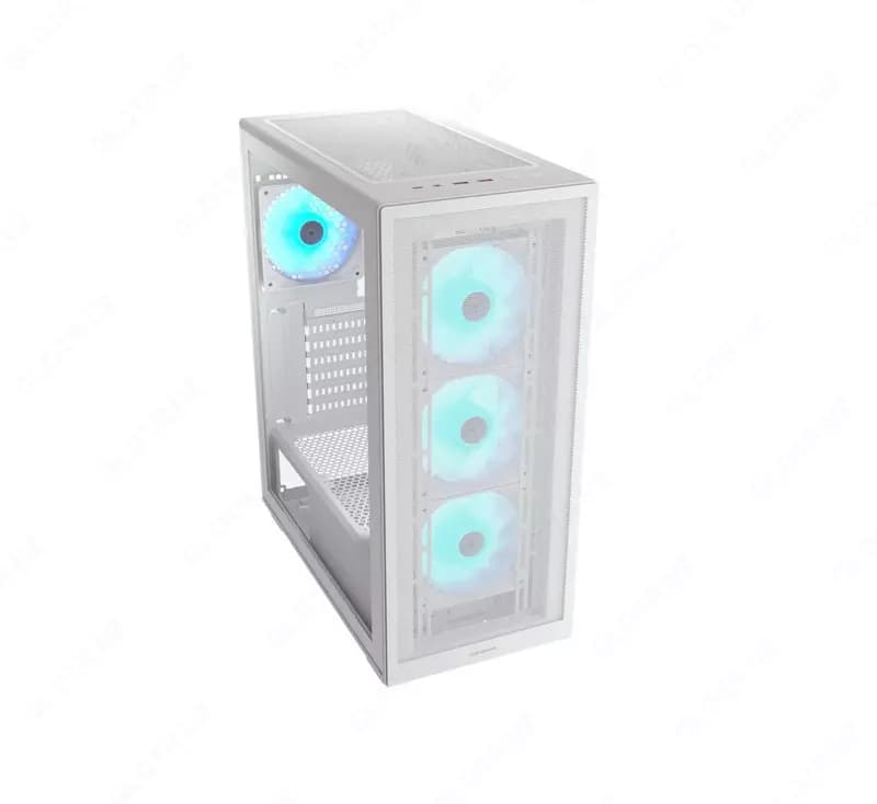 Компьютерный игровой кейс ”Cougar” MX220 RGB (Арт. - 06262) White — 3