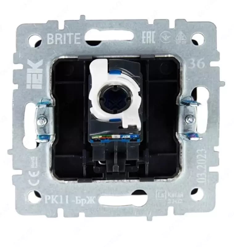 Розетка компьютерная BRITE RJ45 кат.6 РК11-БрЖ жемчуг IEK — 3