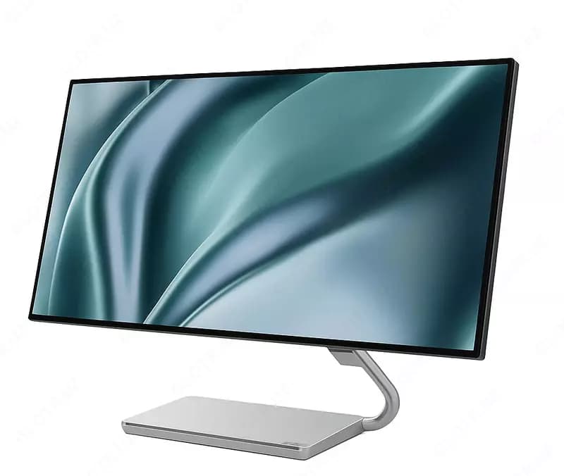 Монитор ”Lenovo” Q27h-20, 27″, IPS, 75Hz, 4mc, QHD 2560×1440, HDMI, Display Port (Арт. - 66EDUAC1EU) Серебристый — 1