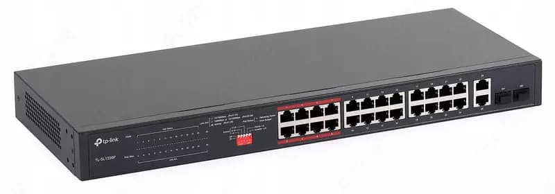 TL-SL1226P 24-Port PoE+ Rackmount Switch — 1