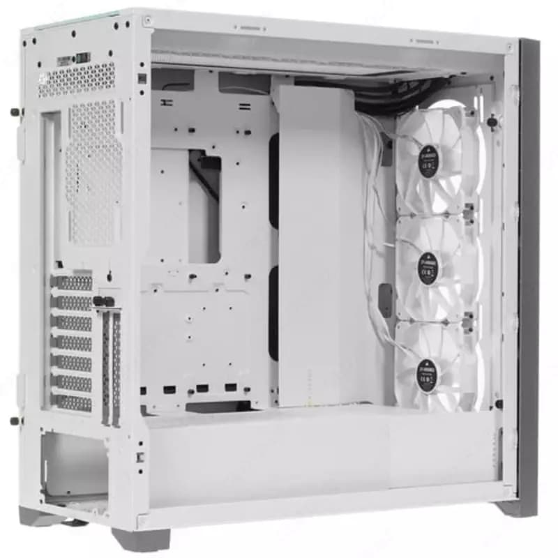 Компьютерный игровой кейс ”Corsair” iCUE 5000X RGB (Арт. - 06227) White — 2