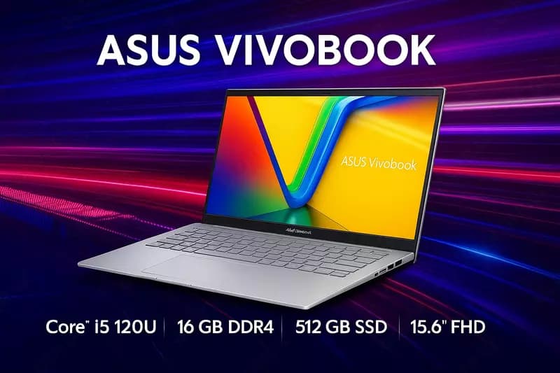 Asus Vivobook Core 5 120U| Silver — 1
