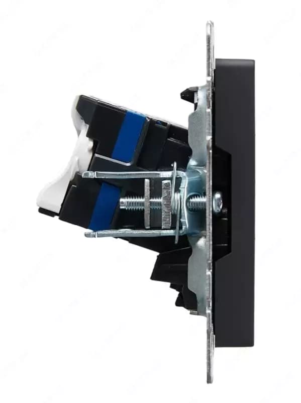 Розетка компьютерная BRITE 2-ая RJ45 кат.6 РК11-2-БрГ графит IEK — 2