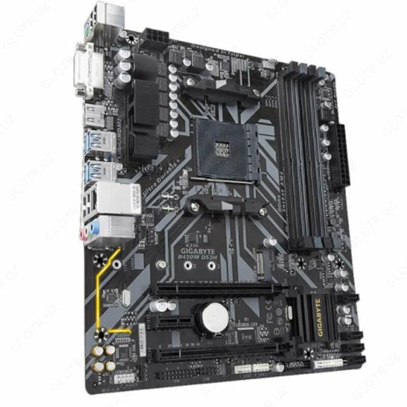 Материнская плата MB Gigabyte AMD AM4 B450M-DS3H DDR4 — 2