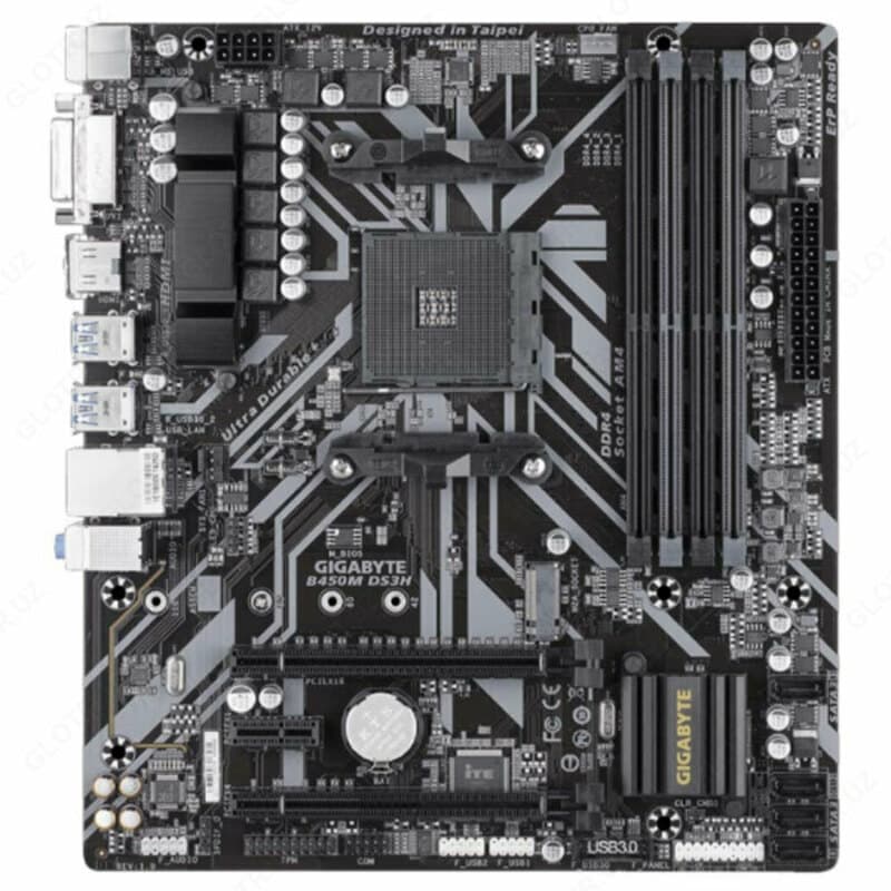 Материнская плата MB Gigabyte AMD AM4 B450M-DS3H DDR4 — 4