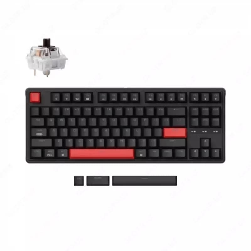 Keyboard Mechanical Keychron C3 Pro 87Key, K pro Brown, USB-A, QMK, Hot-swap, EN/RU/UZ, Red Led — 1