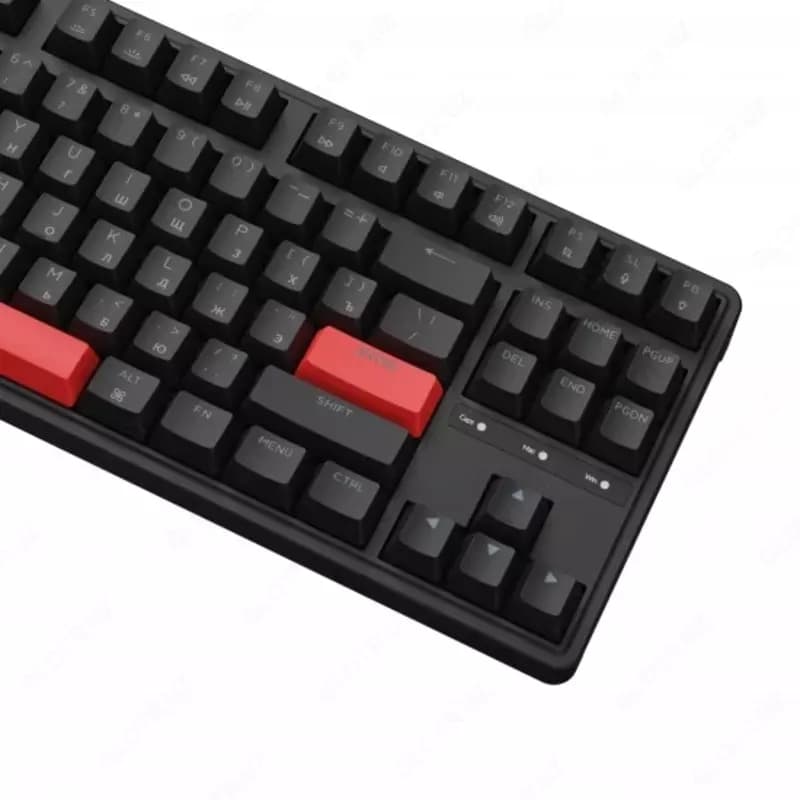 Keyboard Mechanical Keychron C3 Pro 87Key, K pro Brown, USB-A, QMK, Hot-swap, EN/RU/UZ, Red Led — 3