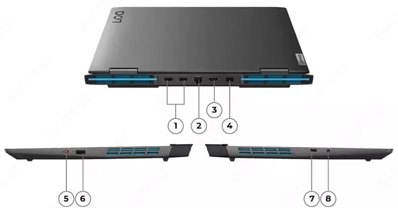 Игровой ноутбук Lenovo 15.6" i7-13650HX 16Gb 1Tb RTX4050 6Gb 83DV00NHRK — 5