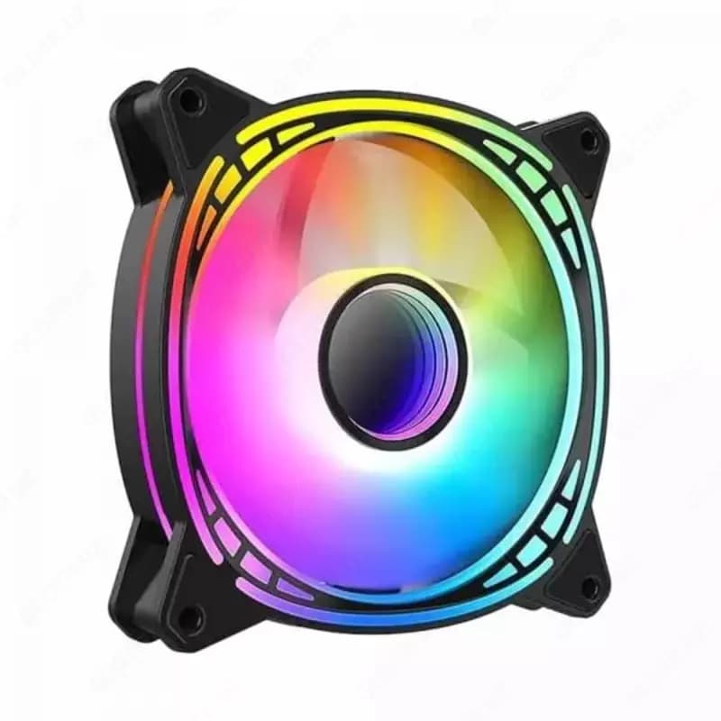 Корпусной вентилятор ”Huntkey” Fan GX120, ARGB, Black (Арт. - 09365) — 1