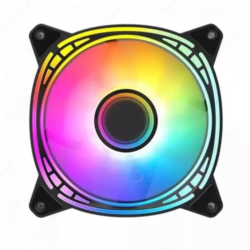 Корпусной вентилятор ”Huntkey” Fan GX120, ARGB, Black (Арт. - 09365) — 2