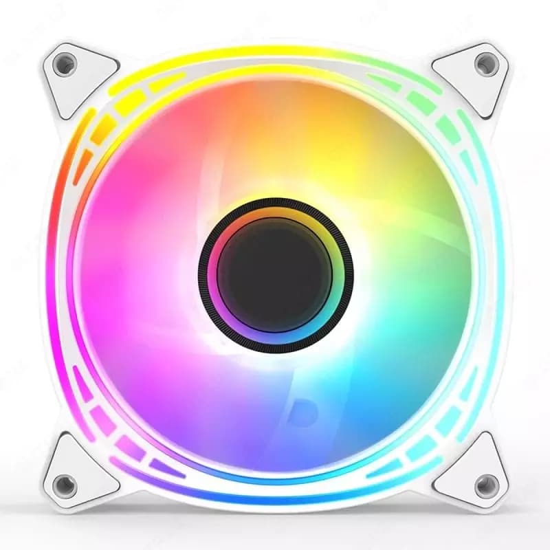 Корпусной вентилятор ”Huntkey” Fan GX120, ARGB, White (Арт. - 09366) — 1