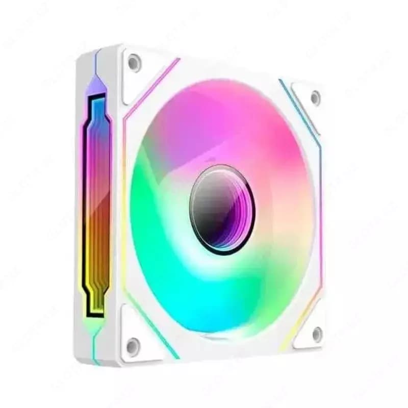 Корпусной вентилятор ”Huntkey” Fan GX120, ARGB, White (Арт. - 09366) — 2