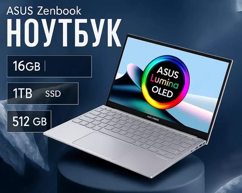 Asus Zenbook Ultra 9 285H | 16GB | 1TB | 14” OLED | UMA | NoOS | Silver — 1