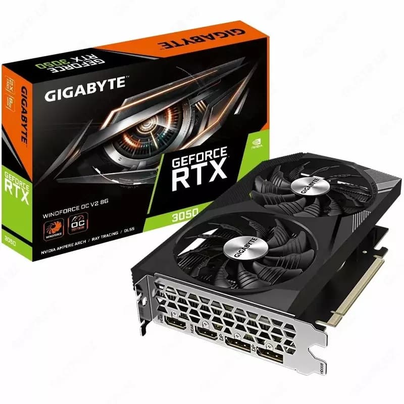 Видеокарта Gigabyte GeForce RTX3050 WINDFORCE V2 8GB — 1