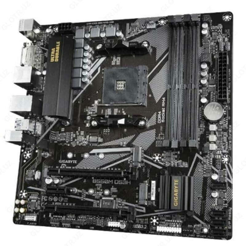 Материнская плата MB Gigabyte AMD AM4 B550M-DS3H DDR4 — 1