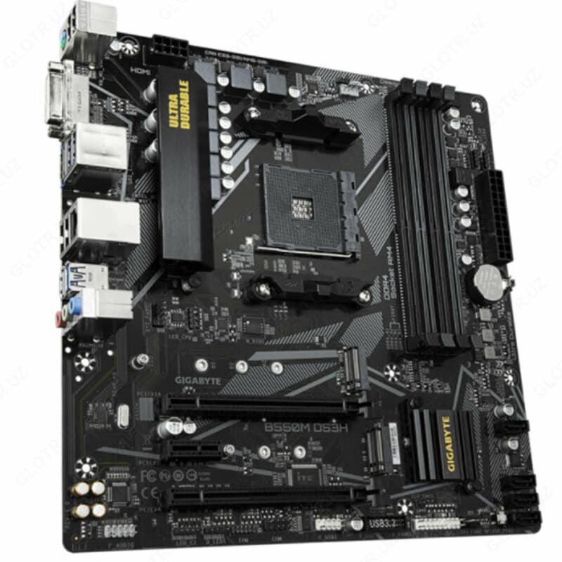 Материнская плата MB Gigabyte AMD AM4 B550M-DS3H DDR4 — 3