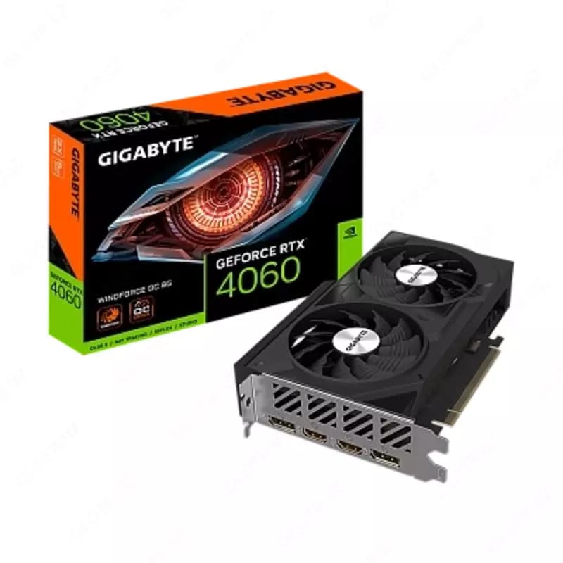 Видеокарта Gigabyte 8 GB Geforce RTX4060 Windforce OC — 3